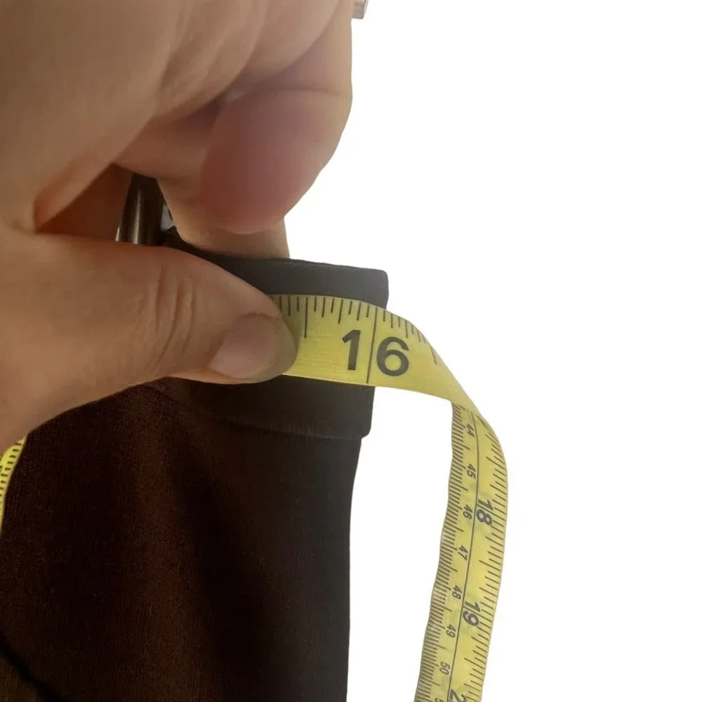 Vintage 70s Dark Brown High Rise Wide Leg Medium Tall - Picture 8 of 9